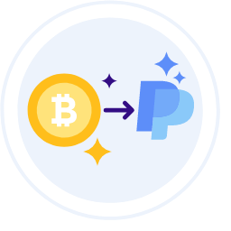 Bitcoin to PayPal Icon, Bitcoin to PayPal,transfer