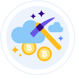 Cloud Mining Icon, cloud mining,mining