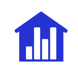 Data Warehouse Icon, data warehouse,house,graph