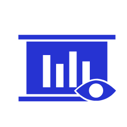 Visualization Icon, visualization,graph,magnifying glass