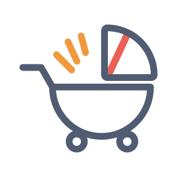 Mother & Baby Industry Icon, mother & baby,stroller