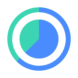Concentric Circle Chart Icon, concentric circle,ring,data