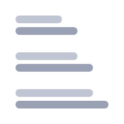 Horizontal Multi - Series Bar Chart (Gray) Icon, bar chart,gray,horizontal