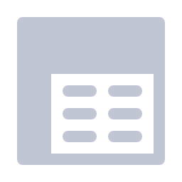 Three - Dimensional Table (Gray) Icon, table,gray,3D
