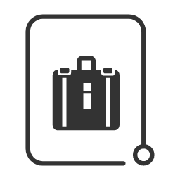 Travel Itinerary Icon, travel,itinerary,suitcase