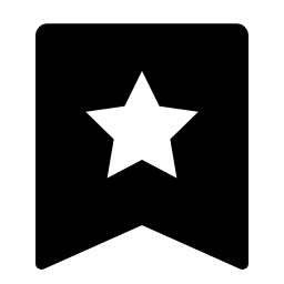 bookmark - 3 - fill Icon, bookmark,star,fill