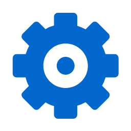 Settings Gear Filled Icon, settings,gear,filled