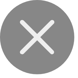 Close Icon (Gray X) Icon, close,cancel