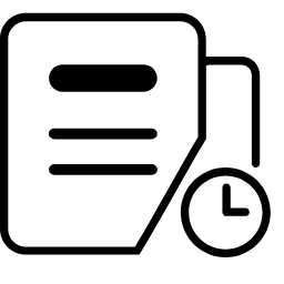 Event & Trace Icon, event,trace,document,clock