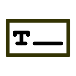 Text Box with 'T' Icon, text box,T,text