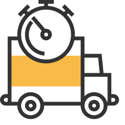 Logistics Icon, logistics,truck,clock
