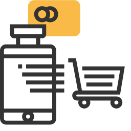 Online Icon, online,phone,shopping cart
