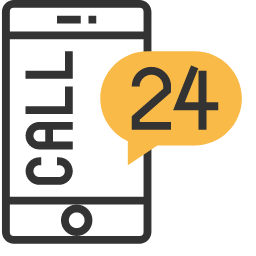 Smartphone Icon, smartphone,24 - hour,service