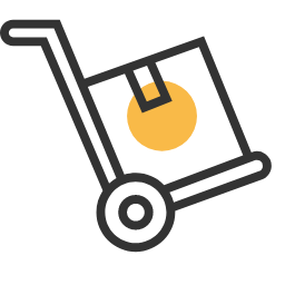 Transport Icon, transport,hand truck,box