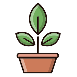 Botany Icon, botany,plant,pot