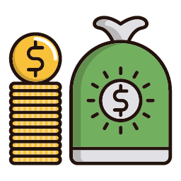 Cash Icon, cash,money bag,coin