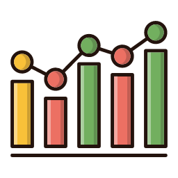 Data Analysis Icon, data analysis,bar graph,statistics