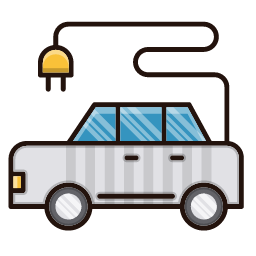 Electrical Transport Icon, electrical transport,electric car