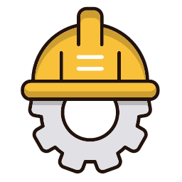 Engineering Icon, engineering,hard hat,gear