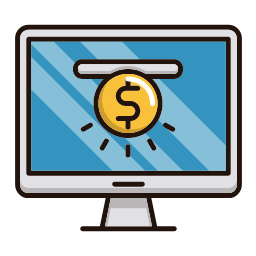 Funding Platform Icon, funding,platform,laptop