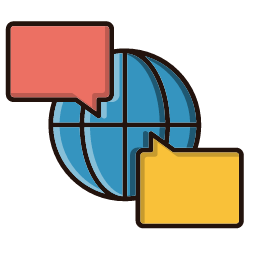 Global Discussion Icon, global,discussion,globe