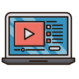 Lecture Icon, lecture,video,laptop
