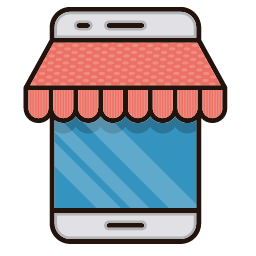 Mobile Shop Icon, mobile shop,commerce