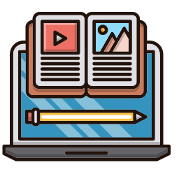 Online Material Icon, online,material,laptop