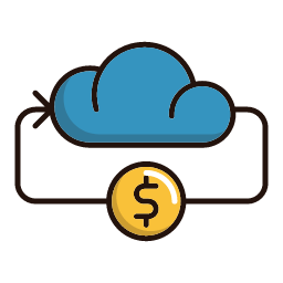 Online Money Icon, online money,cloud,dollar