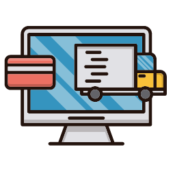 Online Payment 2 Icon, online payment,laptop,receipt