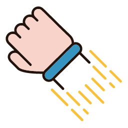 Power Hit Icon, power,hand,speed