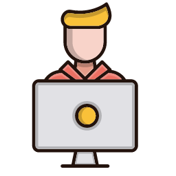 Student Icon, student,laptop,person