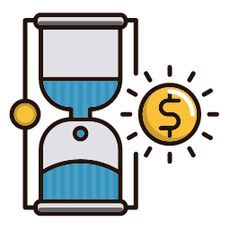 Time is Money 2 Icon, time,money,hourglass