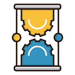 Time Management Icon, time management,hourglass,checkmarks