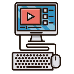 Video Lessons Icon, video,lessons,laptop