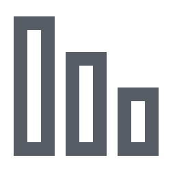 Downwards Bar Chart Icon, bar chart,data,statistics