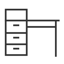 Computer Desk Icon, desk,office furniture