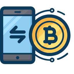 Mobile Bitcoin Icon, Mobile,Bitcoin