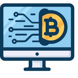 PC Bitcoin Icon, PC,Bitcoin