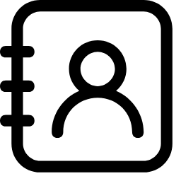 Address Book Icon, address book,person