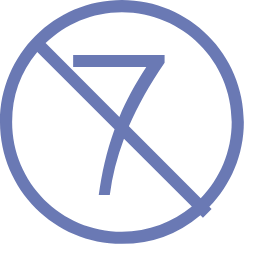 Stop 7 Days Icon, stop 7 days,restriction