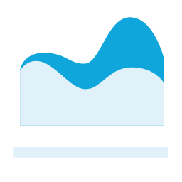 Stacked Area Chart (Color) Icon, stacked area,color,cumulative