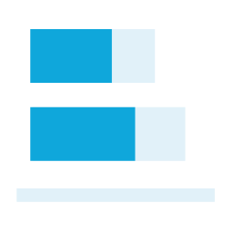 Stacked Bar Chart (Color) Icon, stacked bar,color,segmented