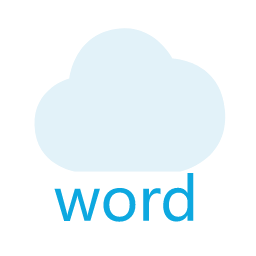 Word Cloud (Color) Icon, word cloud,color,text
