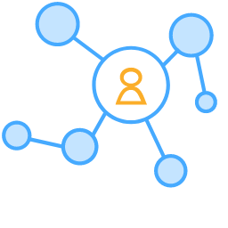 Complex Relationship Network Icon, relationship,network