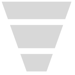 Funnel Chart Icon, funnel,process data