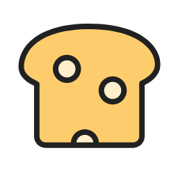 Bread Slice Icon, bread slice,baked,snack