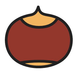Chestnut Icon, chestnut,nut,snack