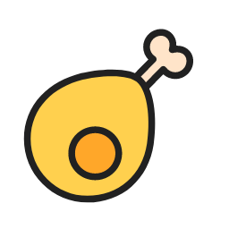 Chicken Drumstick Icon, chicken drumstick,meat,snack