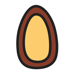 Pine Nut Icon, pine nut,nut,snack